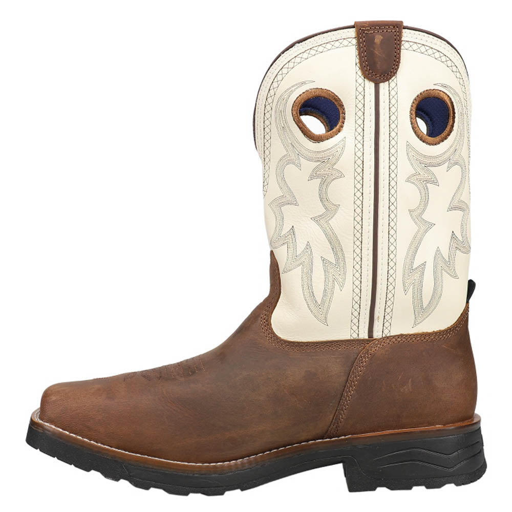 Shop Brown, White Mens Tony Lama Fireball 11 Inch Waterproof Composite ...