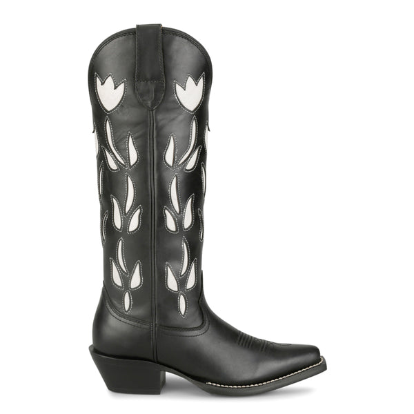 ? Justin Boots Black Embroidered pointed toe Boots Justin Work Boots Nitread 11 main image 3
