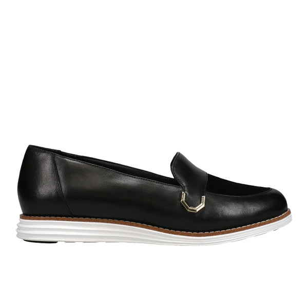 Shop Black Womens Cole Haan Originalgrand C Buckle Loafers  display picture 1