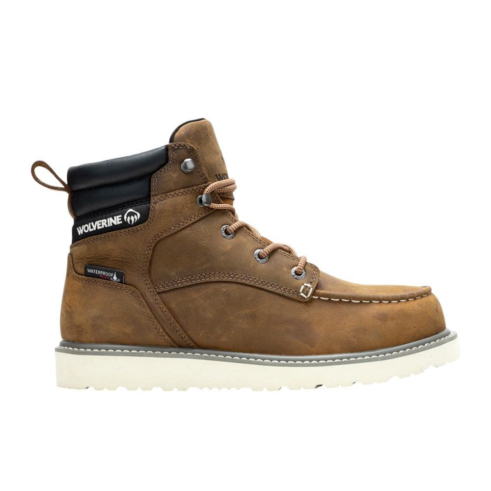 Shop Brown Mens Trade Wedge 6 Inch Waterproof Soft Toe Work Boots