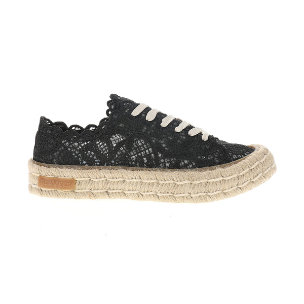 Shop Black Womens Coronado Espadrille Lace Up Sneakers – Shoebacca