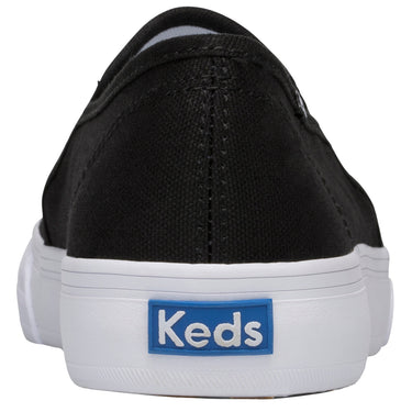 Shop Black Womens Keds Double Decker Canvas Slip On Sneakers