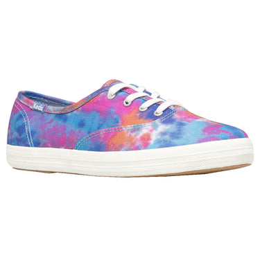 Shop Blue Womens Keds Champion Canvas Tie Dye Lace Up Sneakers